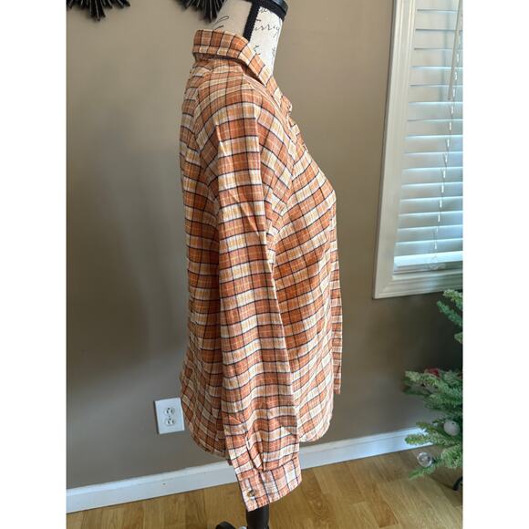 Billabong Womens Best Time Flannel Long Sleeve Shirt LARGE - Picture 6 of 13